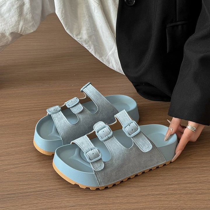 Dame modische Clogs med justerbare remme og komfortabel sål Stilla
