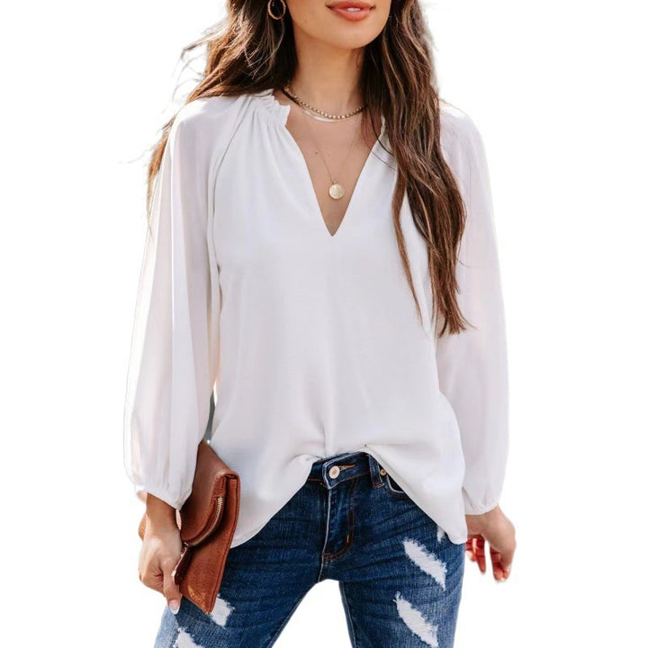 Damer Elegant Ballonsleeve Top Stilla