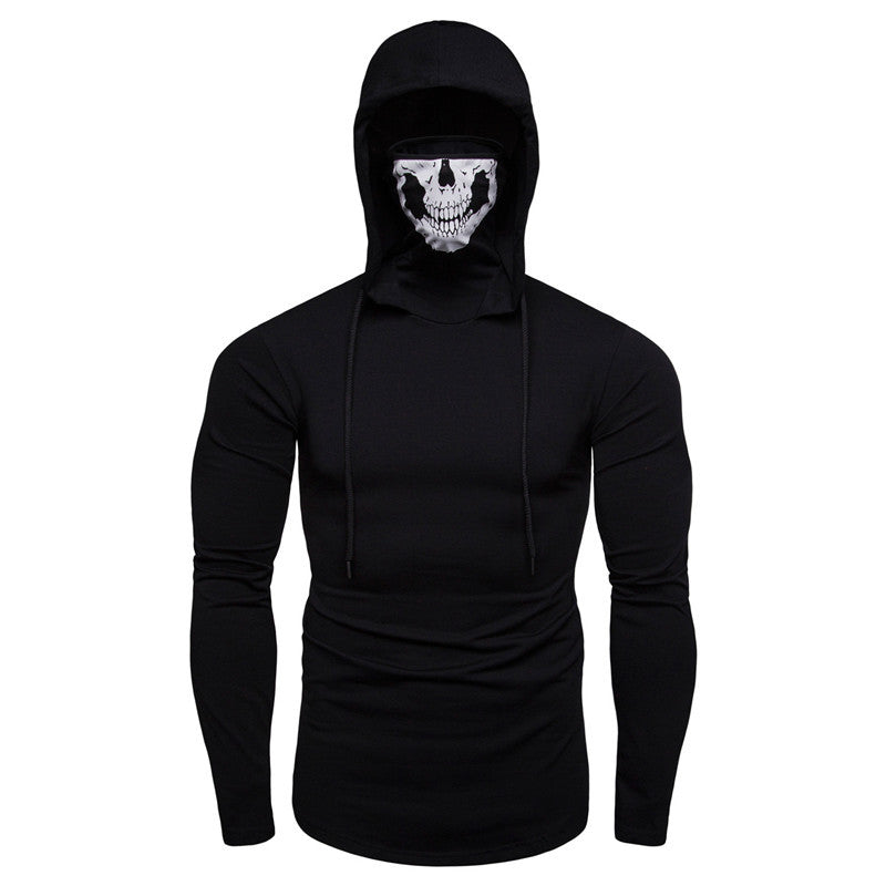 Herren Grafik Performance Hoodie med justerbar ansigtsmaske Stilla