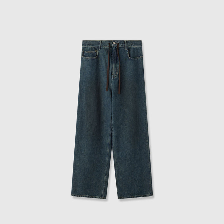Damernes moderne, brede jeans med høj talje Stilla