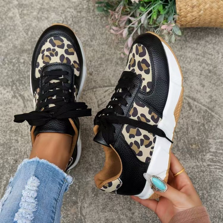 Dame Sporty Sneakers med Dyremønster Stilla