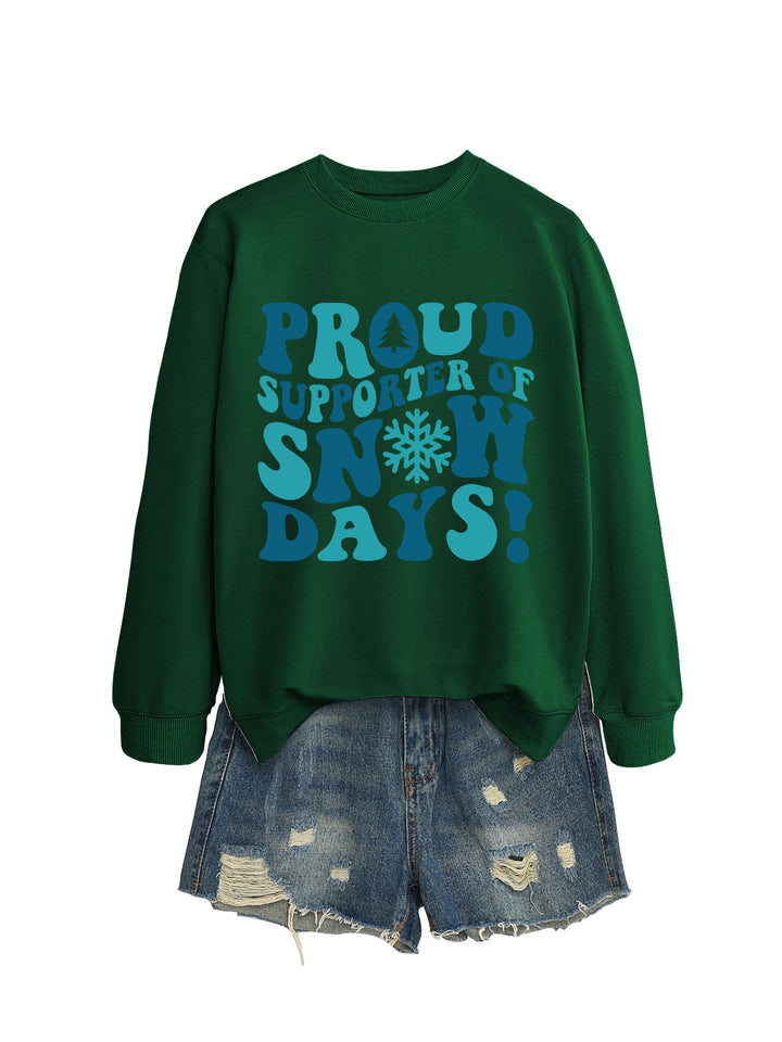 Kvinders sweatshirt med kreativt print og afslappet snit Stilla