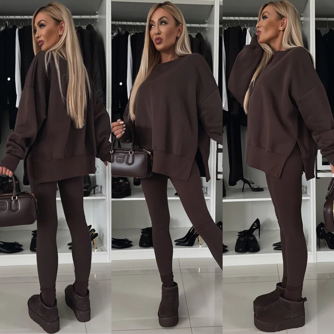 Stilla | Casual Løs Sweatshirt Bukser Sæt