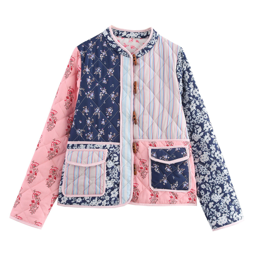 Femme Artistic Patchwork Utility Jakke Stilla