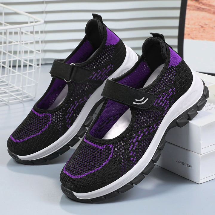 Femme Bequeme Velcro Sport Sneakers Stilla
