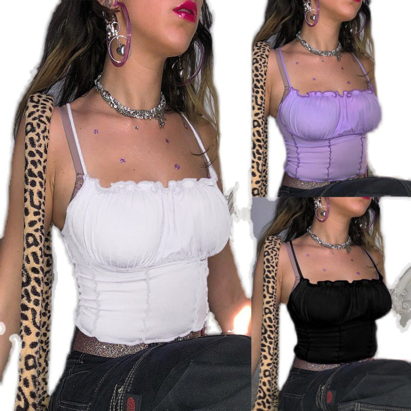 Dame Rynket Bodycon Crop Top Stilla