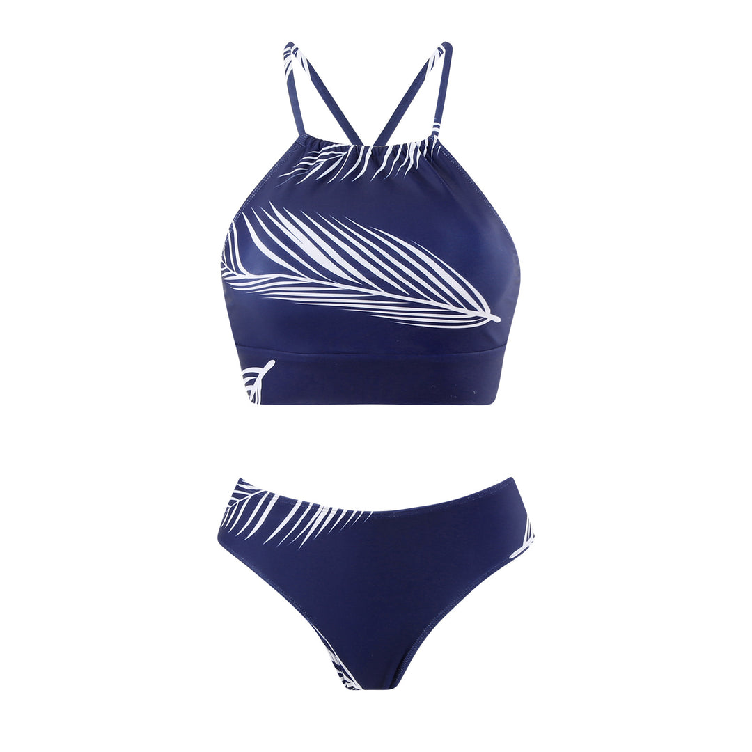 Dame bikini-sæt med sporty design og blomstermønster Stilla