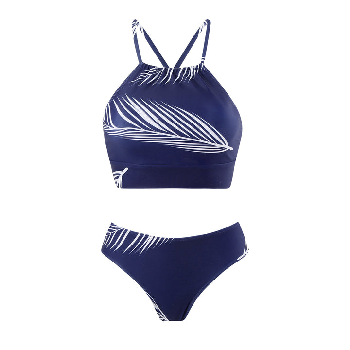 Dame bikini-sæt med sporty design og blomstermønster Stilla