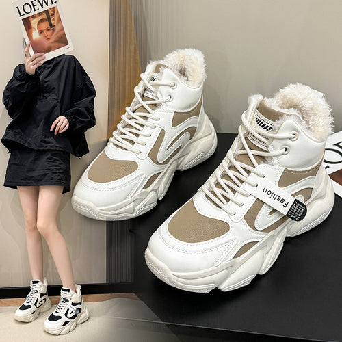Dame Høj Varme-Sneakers med hyggeligt Inderfôr og skridsikker Sål Stilla
