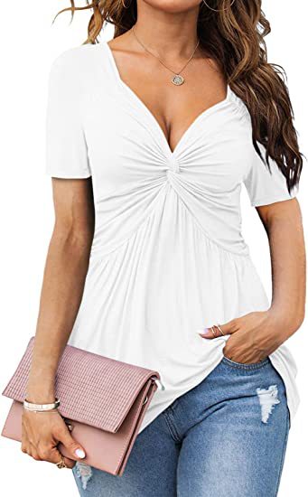 Stilla | Casual Ensfarvet Pullover T-shirt