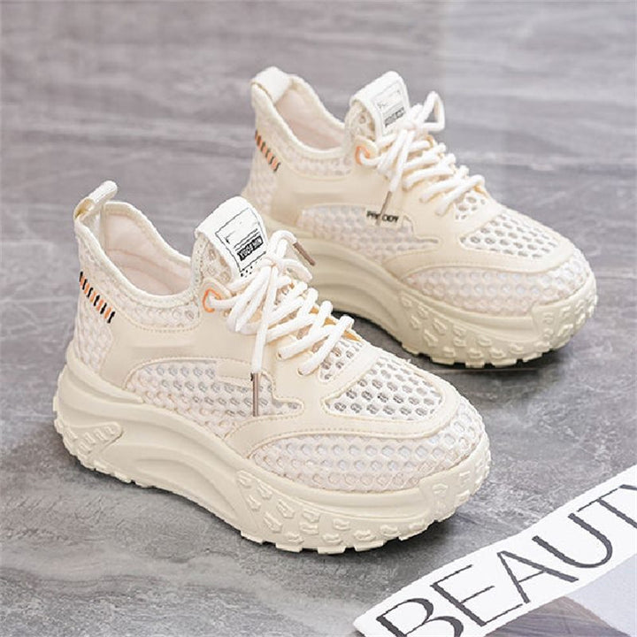 Dame sneakers med åndbart netoverflade og stabil sål Stilla