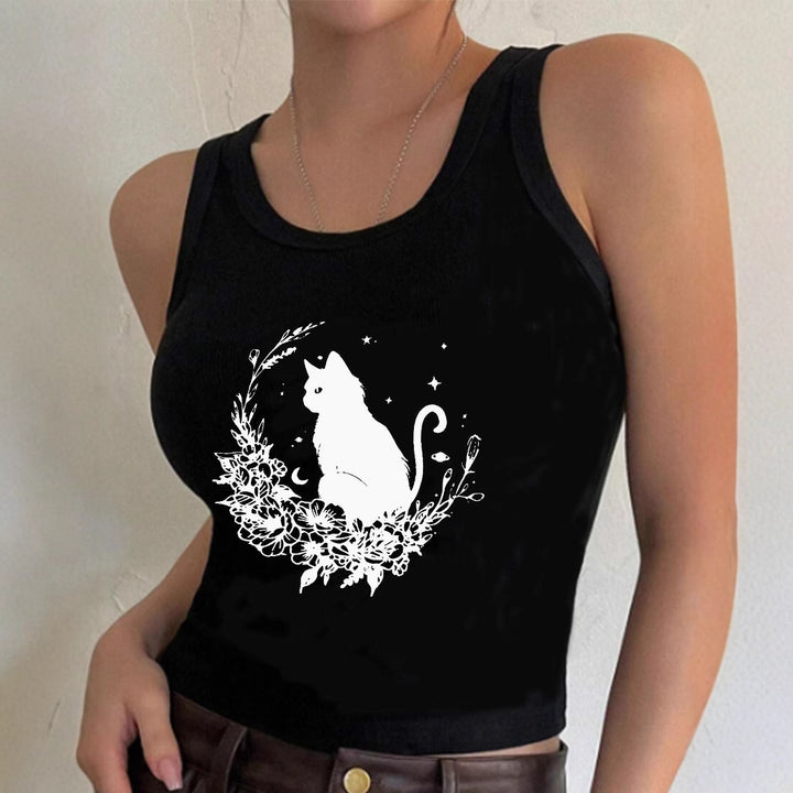 Dame Crop-top med unikt design og moderigtig skrifttype Skovae