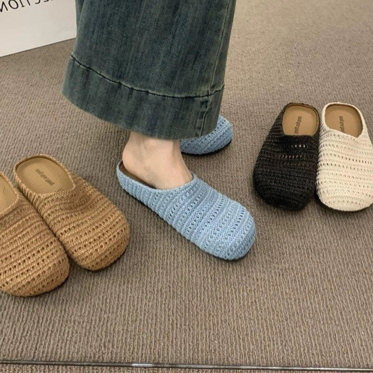 Dame åndbare Clogs lavet af hæklede materialer med skridsikker sål og komfortabelt fodsenge Stilla