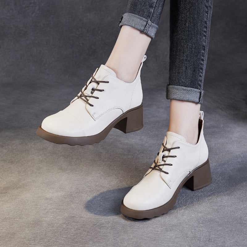 Dame Chunky Heel Schnür-Støvletter med polstret indersål Stilla