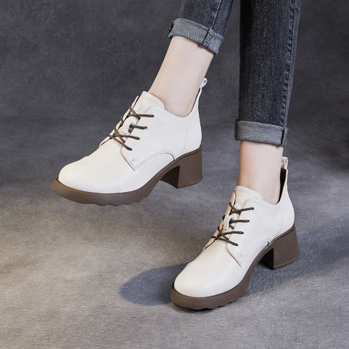 Dame Chunky Heel Schnür-Støvletter med polstret indersål Stilla