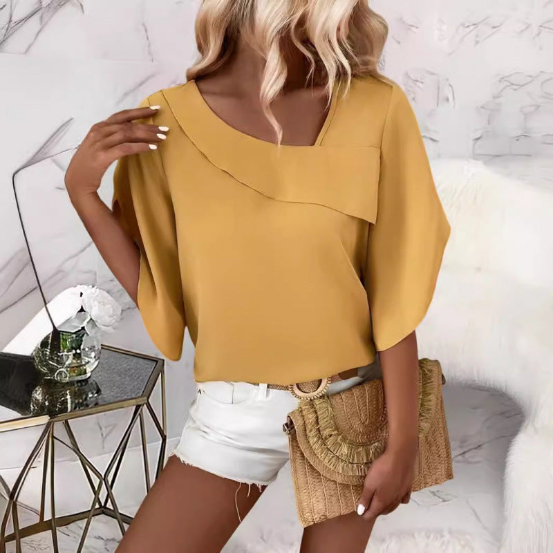 Femme Elegante Overlay Bluse Stilla