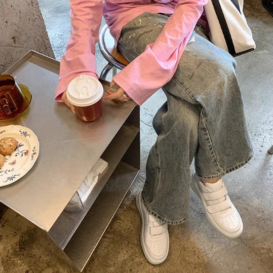 Dame Velcro Platform Sneakers Stilla