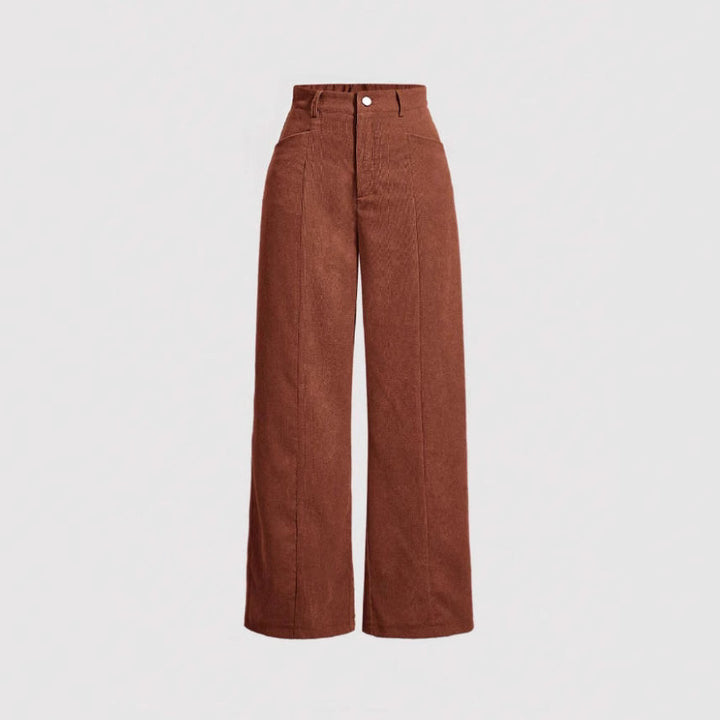 Dame brede High-Waist-bukser Skovae