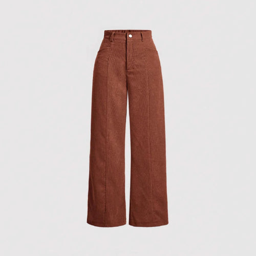 Dame brede High-Waist-bukser Skovae