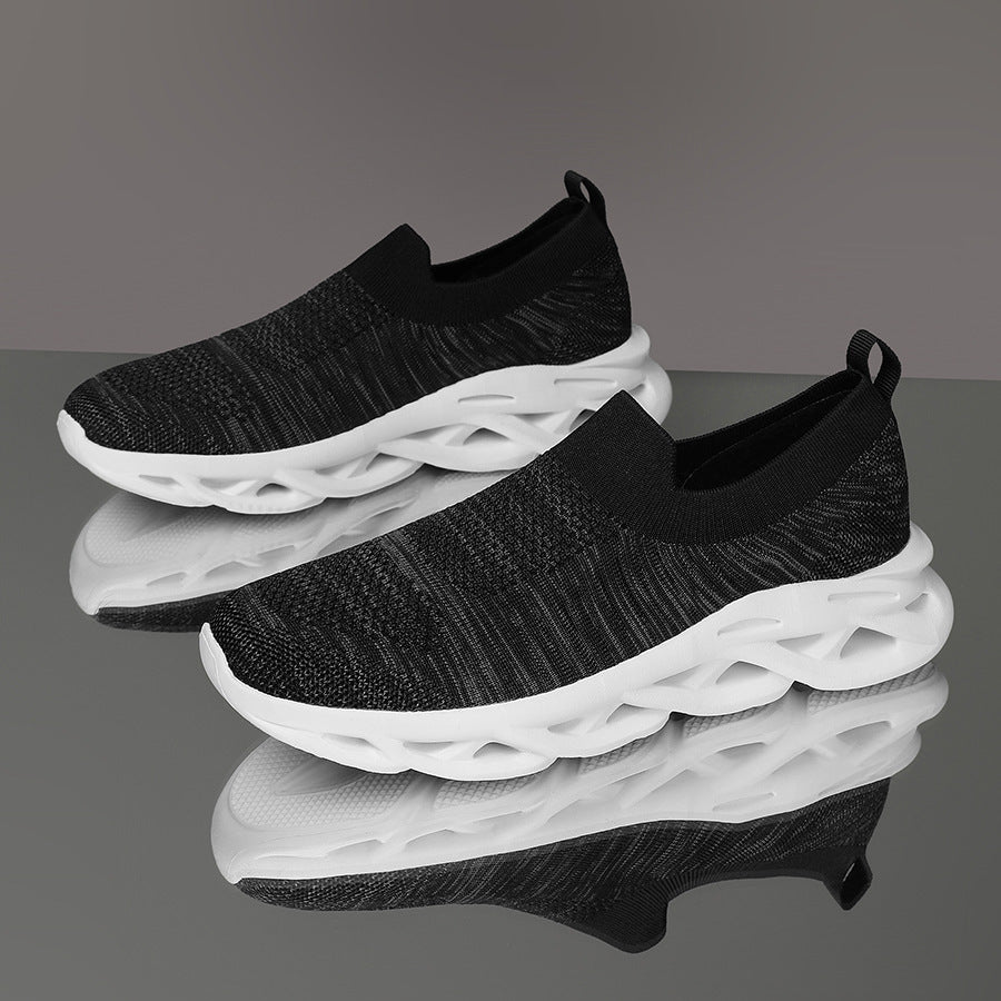 Femme Slip-On Åndbar Sport Sneakers med Polstret Sål Stilla