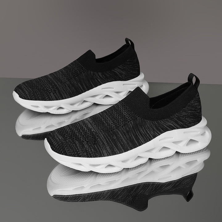 Femme Slip-On Åndbar Sport Sneakers med Polstret Sål Stilla
