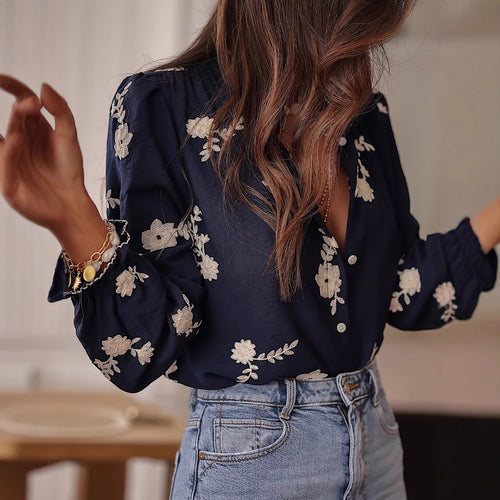Kvinder Broderet Bluse Stilla