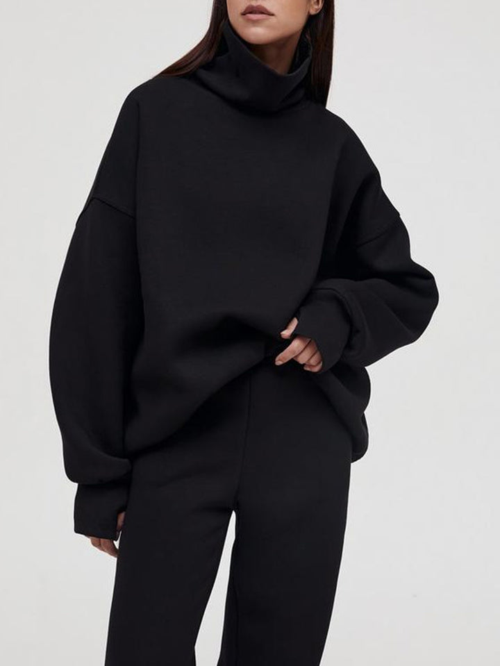 Kvinders hyggelige turtleneck sweater med oversized pasform Stilla