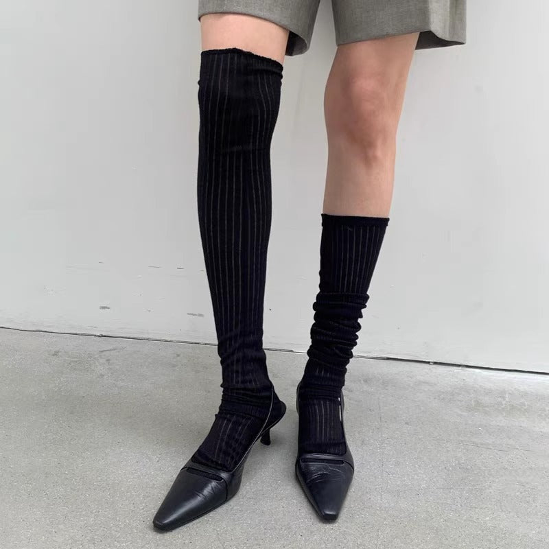 Damer Elegant Spidssko Slingback Høje Hæle med Justerbar Rem Stilla
