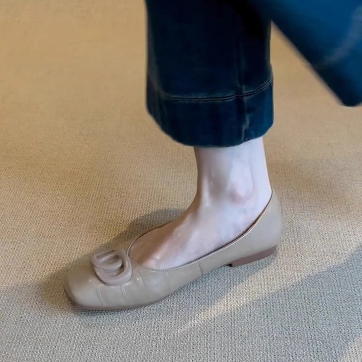 Dame klassiske Komfort Slip-On kileflade med dekorativ akcent Stilla