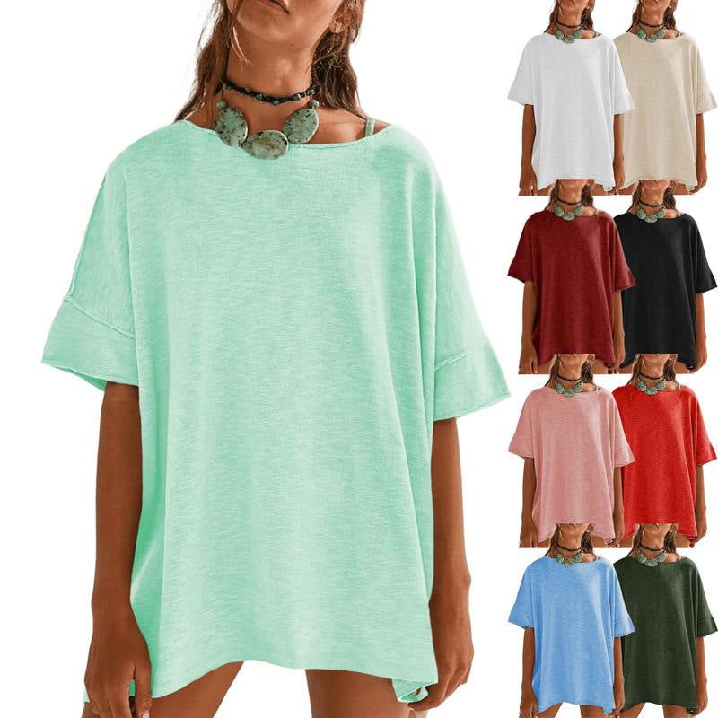 Dame Relaxed Fit Størrelser T-Shirt Stilla