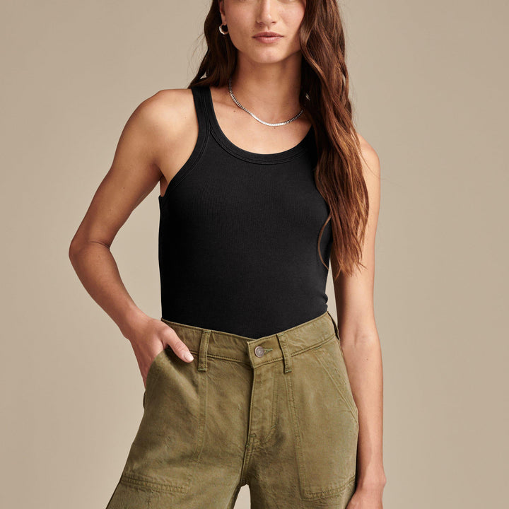 Dame Racerback Tanktop i åndbar bomuld Stilla