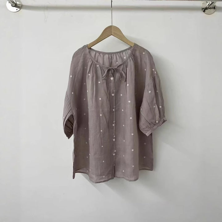 Dame Elegant Overlay Bluse Stilla