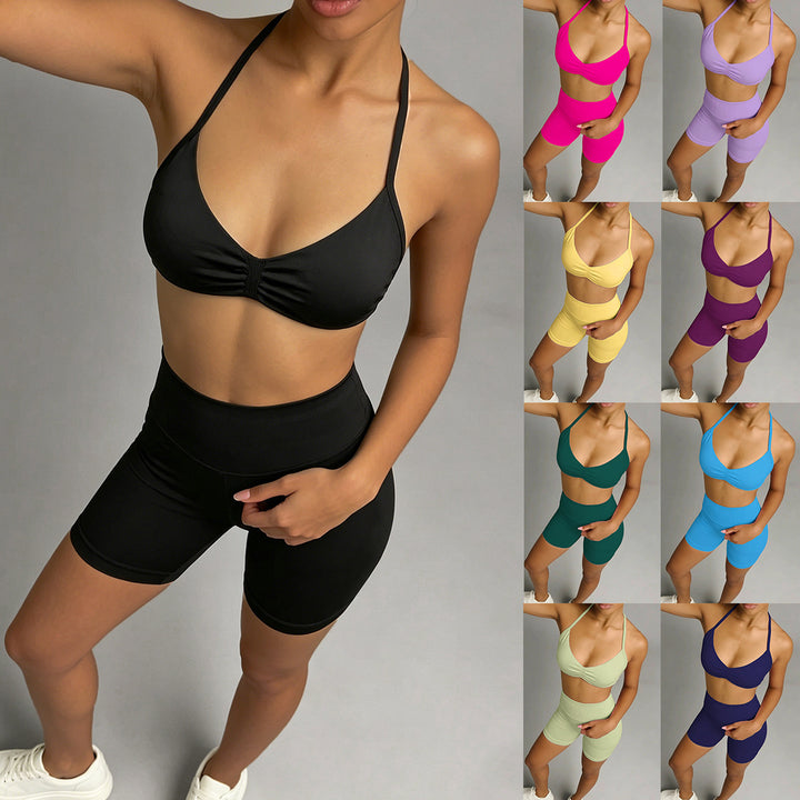 Dame Sporty bikini sæt med højelastisk materiale og justerbare stropper Skovae