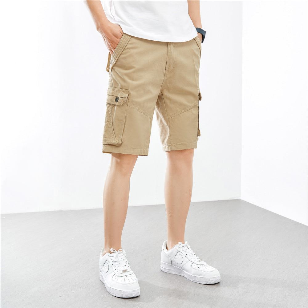 Herrer Cargo-Shorts med funktionelle sidelommer Stilla