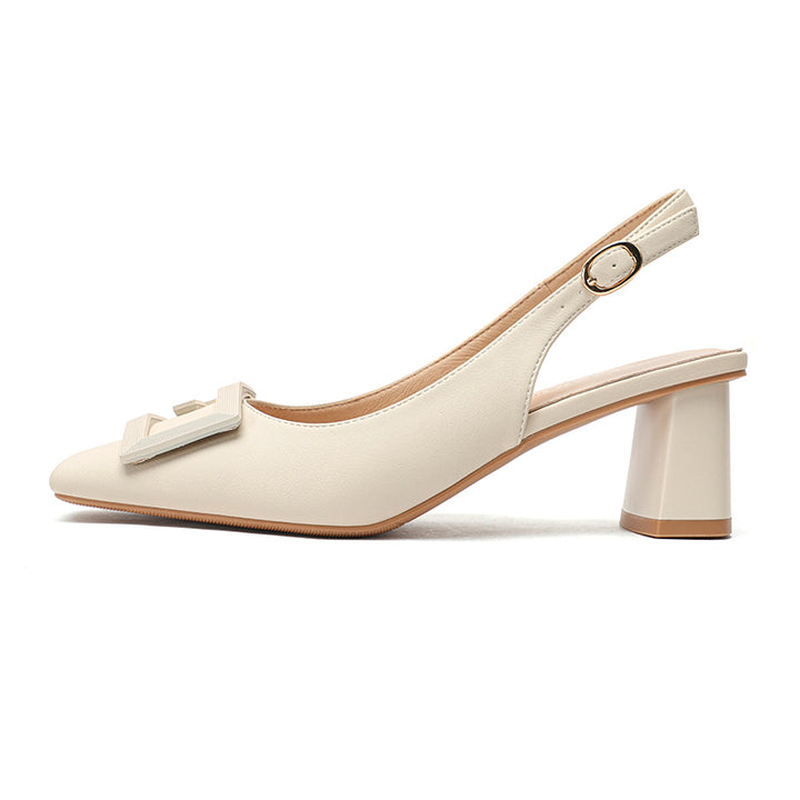 Kvinder Slingback Blokhælsko med elegant spænde-detalje Stilla