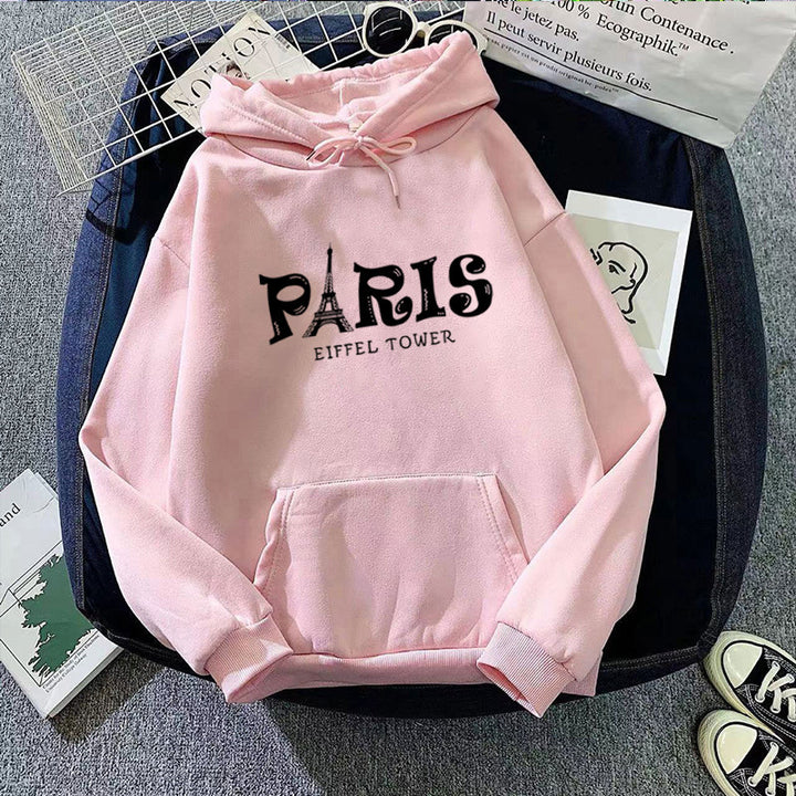 Kvindernes Hoodie med Kreativ Paris Design Skovae