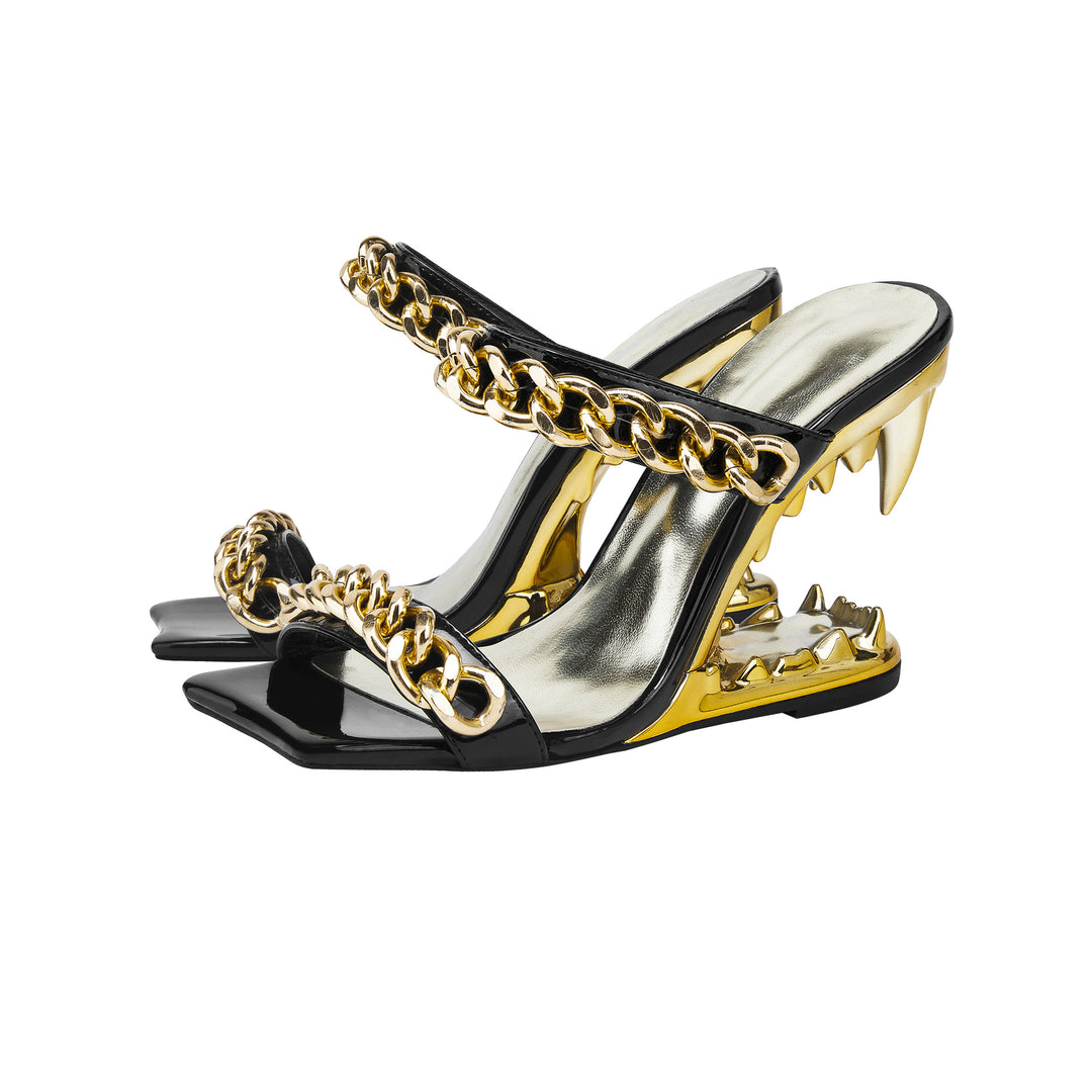 Femme High-Impact Statement Hæle Mules Stilla