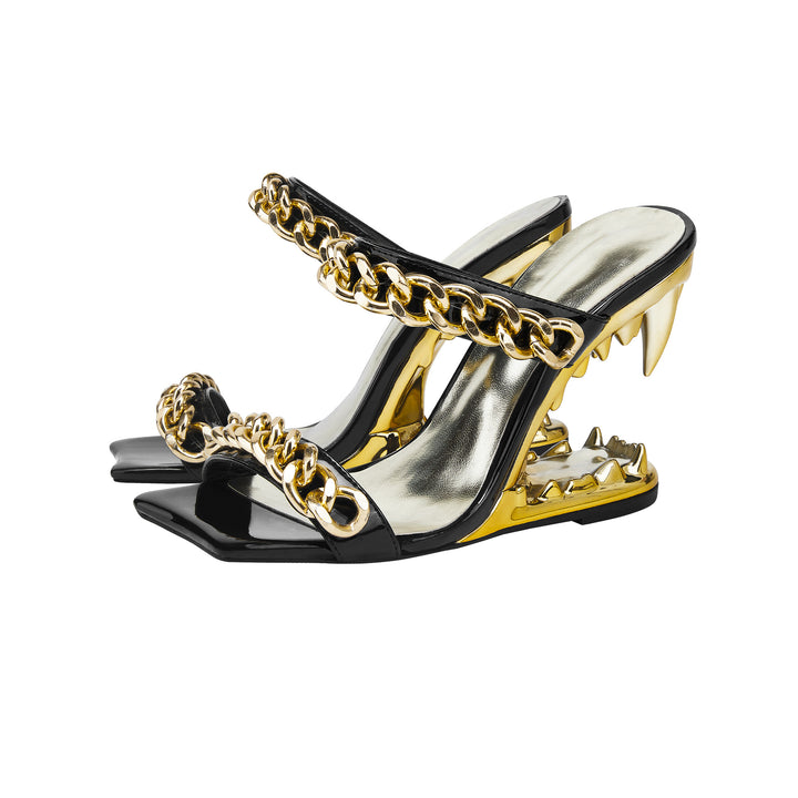 Femme High-Impact Statement Hæle Mules Stilla
