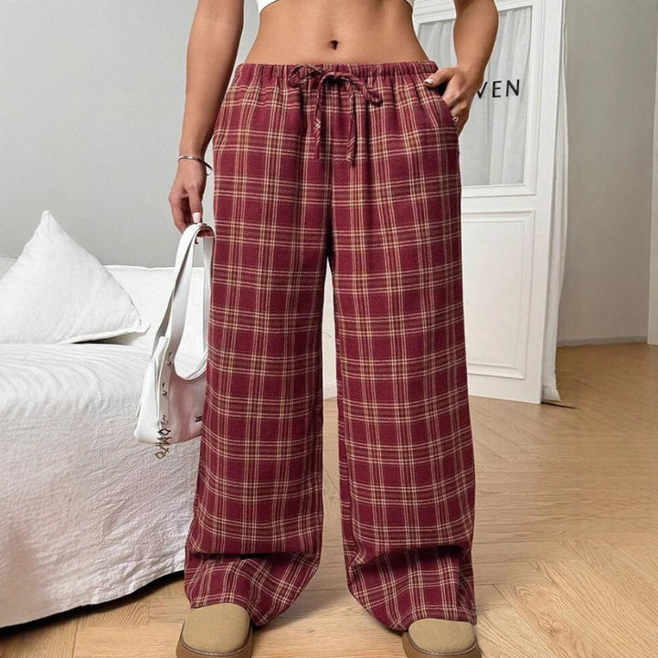 Damer Relaxed Fit Rute Bukser Stilla