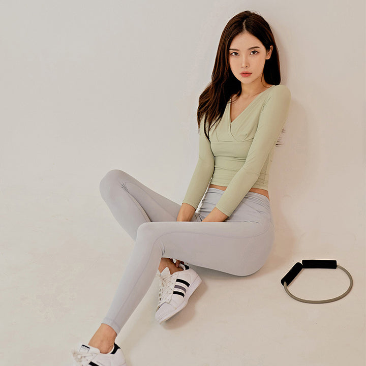 Dame Sporty Leggings med høj talje og åndbart materiale Stilla