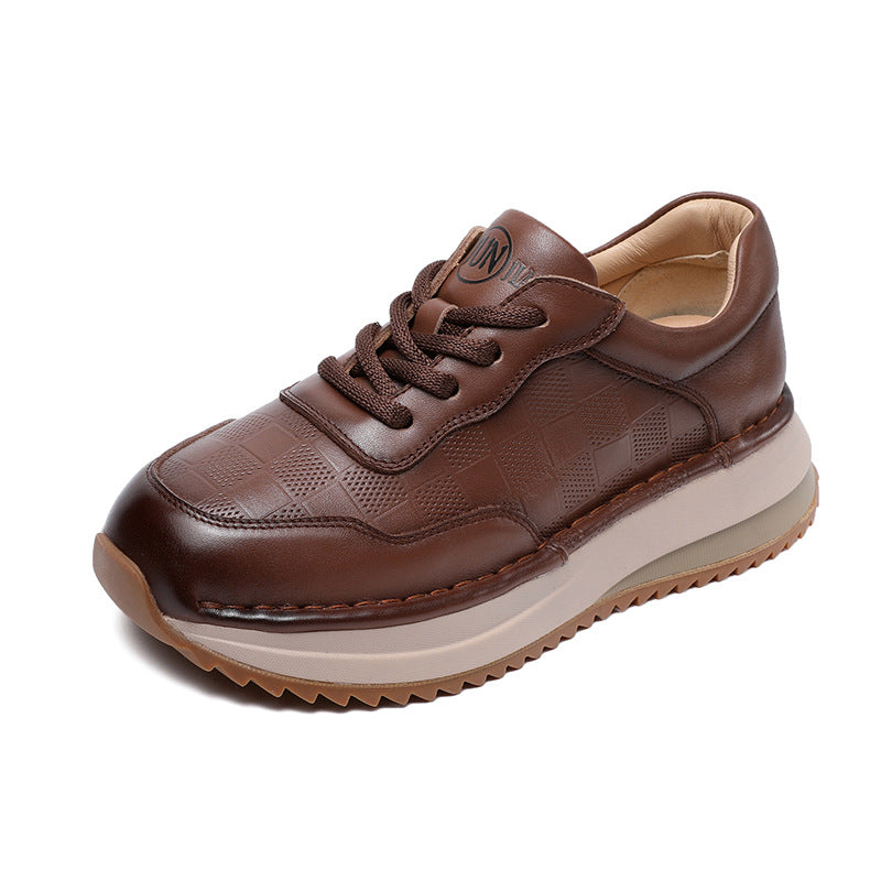 Dame Fritidsplatform Sneakers med elegant ternet design Stilla
