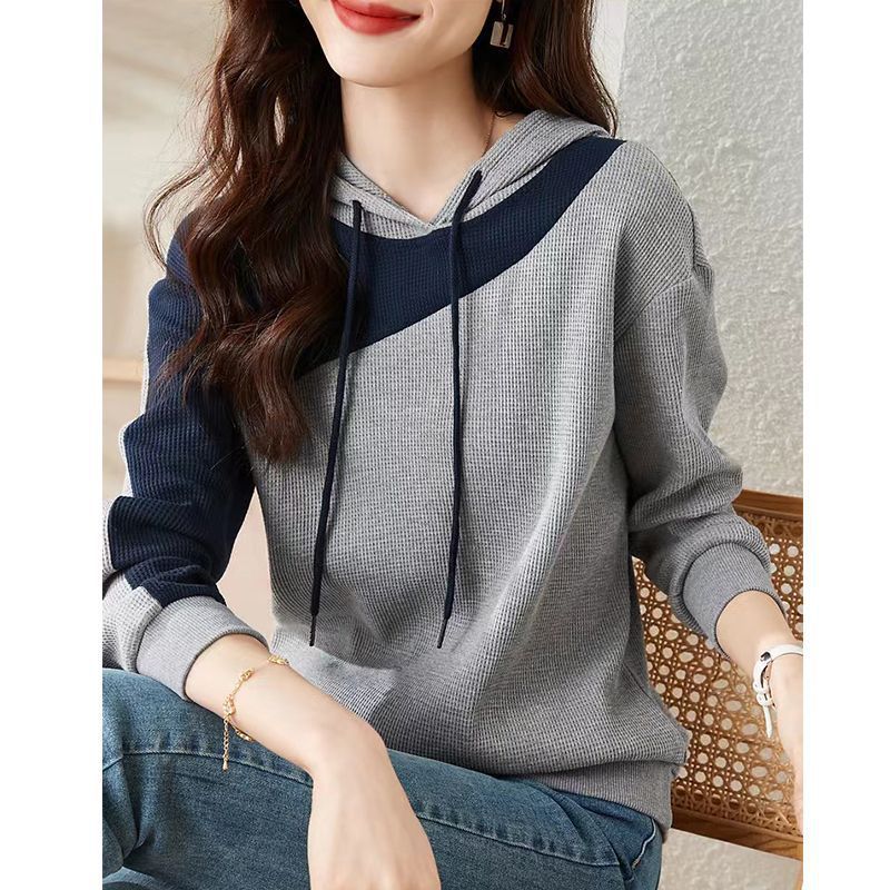 Kvinderne fashionable hoodie med tekstureret design Stilla