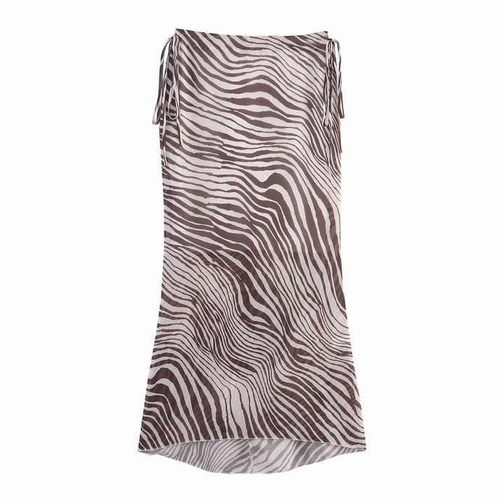 Femme Lagdelt Zebra-Print Haltertop Stilla