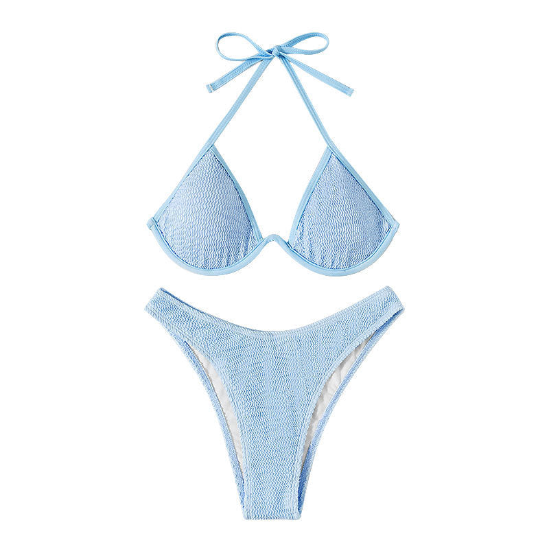 Dame Triangel-Bikini med sexet High-Waist snit og åndbart materiale Stilla