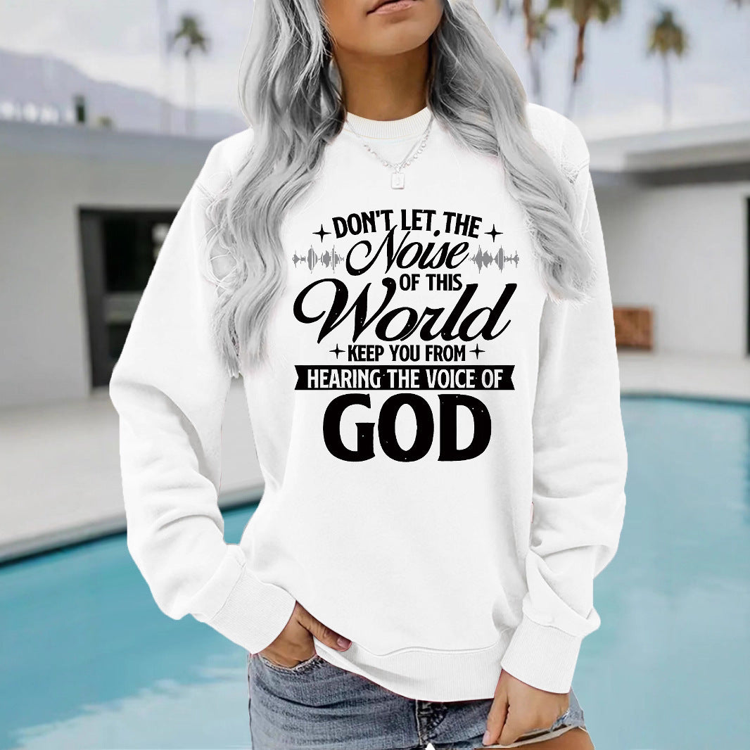 Kvinders sweatshirt med inspirerende print og komfortabel pasform Stilla
