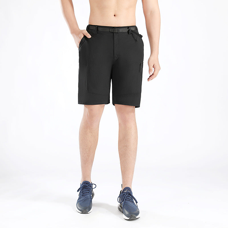 Herrer Multifunktionelle Outdoor-Shorts med elastisk talje og praktiske lommer Stilla