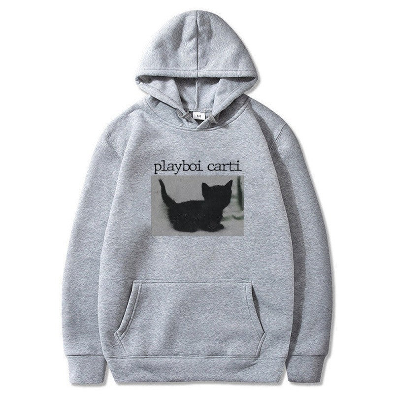 Kvinders hætte sweatshirt med unik kunstnerisk tryk Skovae