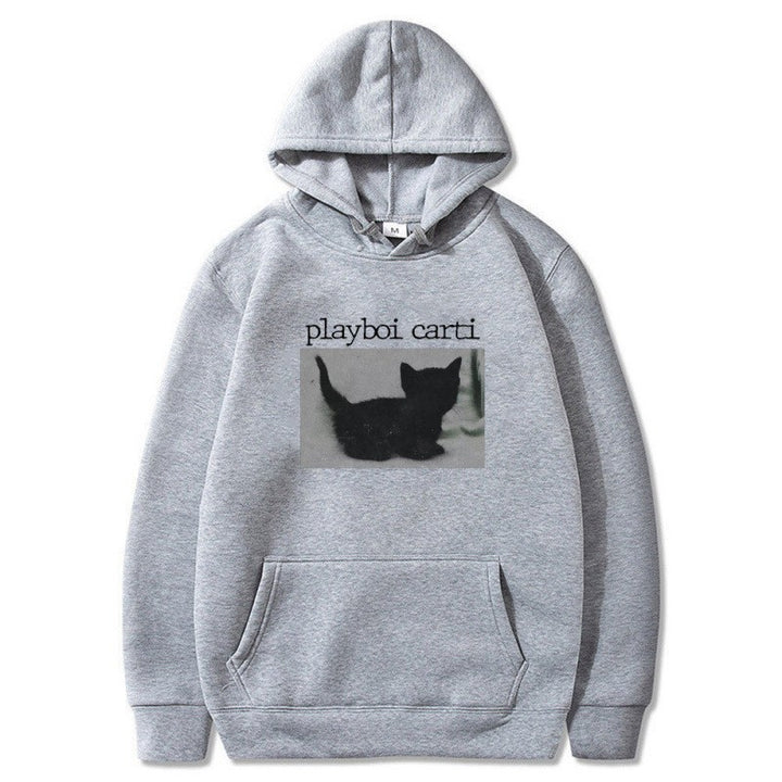 Kvinders hætte sweatshirt med unik kunstnerisk tryk Skovae