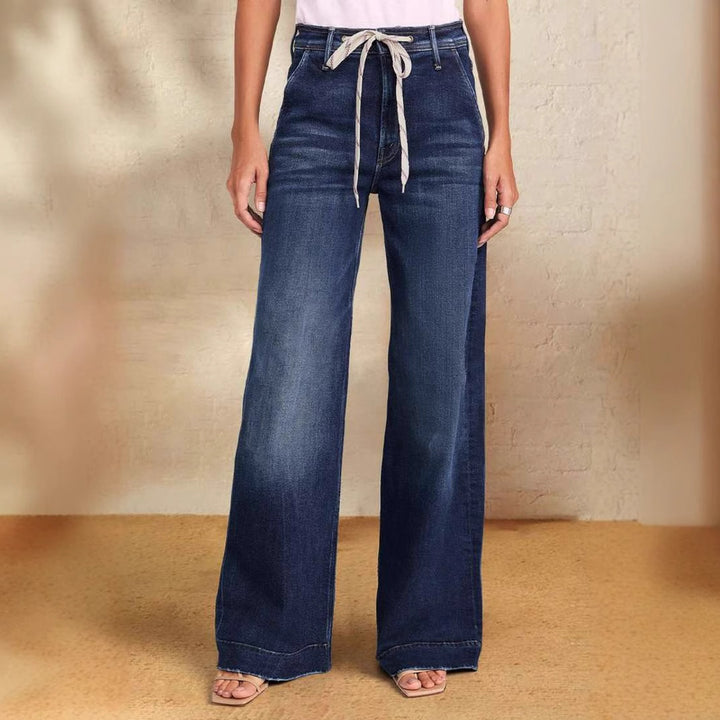 Damer løst skårne jeans med justerbar talje Stilla