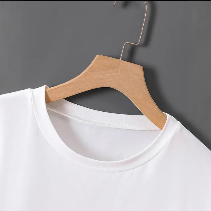 Dame T-shirt med broderet New York tryk Stilla